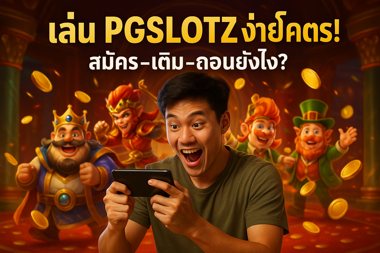เล่น PGSLOTZ ง่ายโคตร! สมัคร‑เติม‑ถอนยังไง?