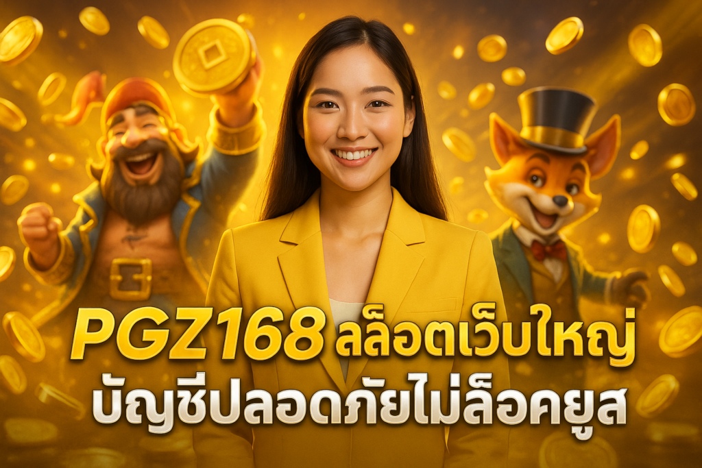 PGZ168 สล็อตเว็บใหญ่ บัญชีปลอดภัยไม่ล็อคยูส