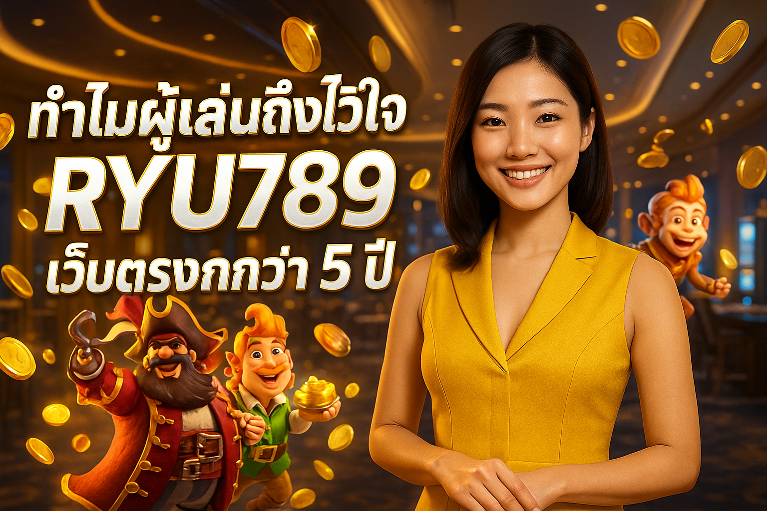 ทำไมผู้เล่นถึงไว้ใจ RYU789 เว็บตรงกว่า 5 ปี