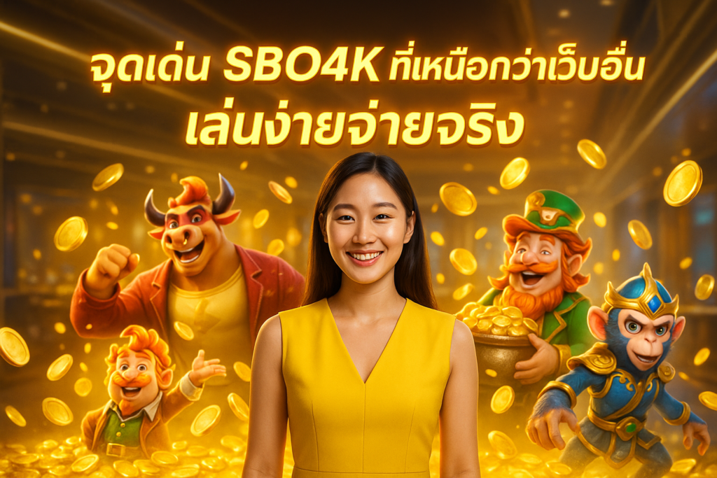จุดเด่น SBO4K ที่เหนือกว่าเว็บอื่น เล่นง่ายจ่ายจริง
